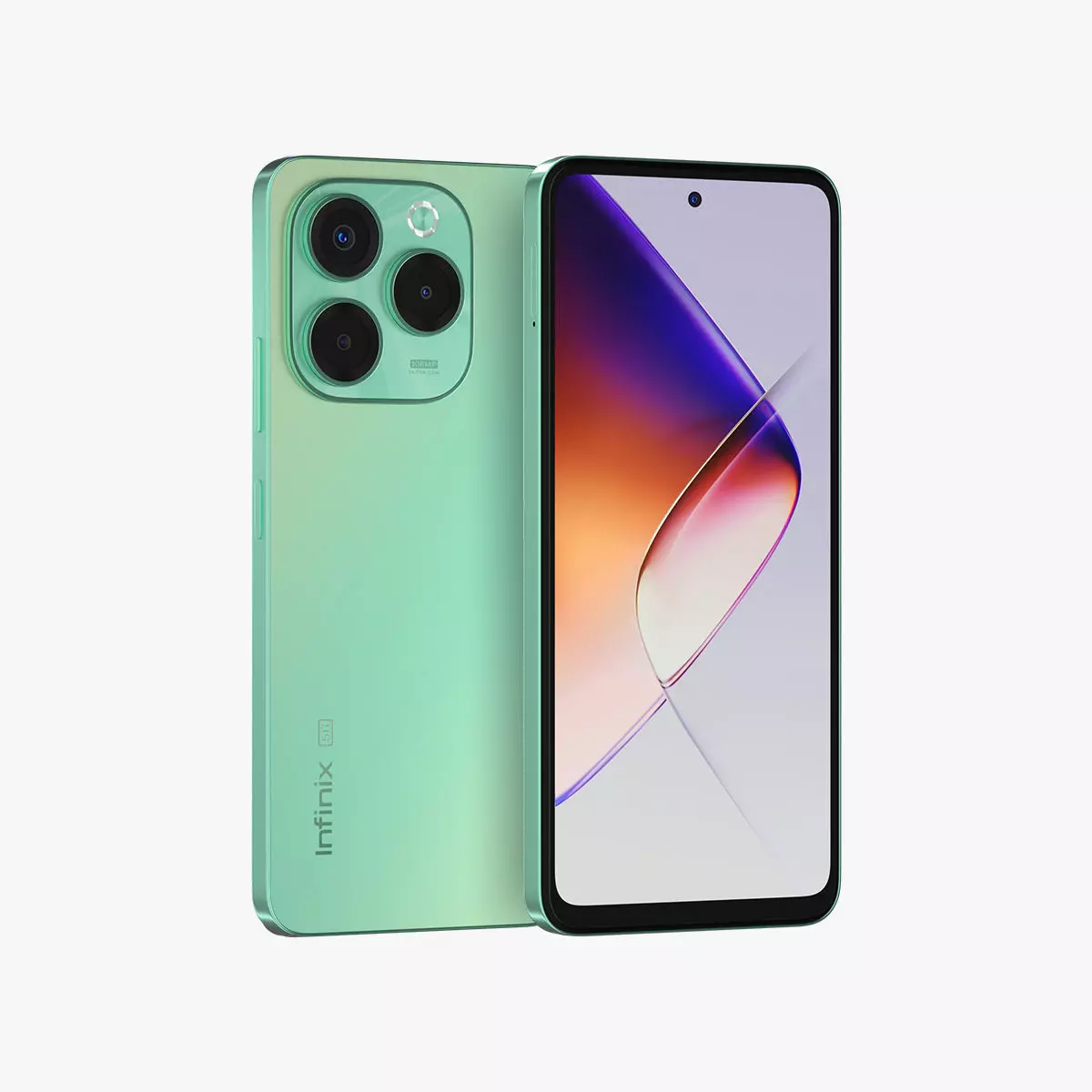 Infinix Note 40X Green Low-poly 3D model_0