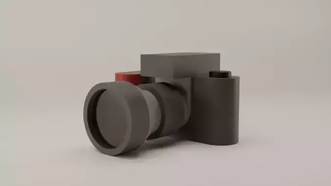 Low-poly camera Free low-poly 3D model