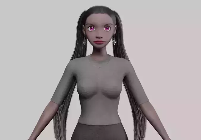 young black girl V23377 