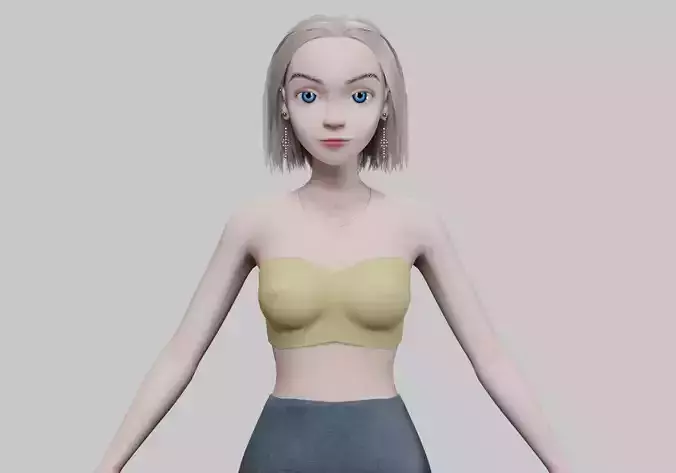 standard cartoon girl V26387 