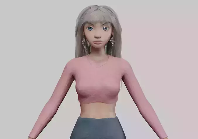 classic young girl V35956 