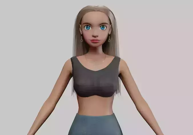 cartoon beautiful girl V27738 