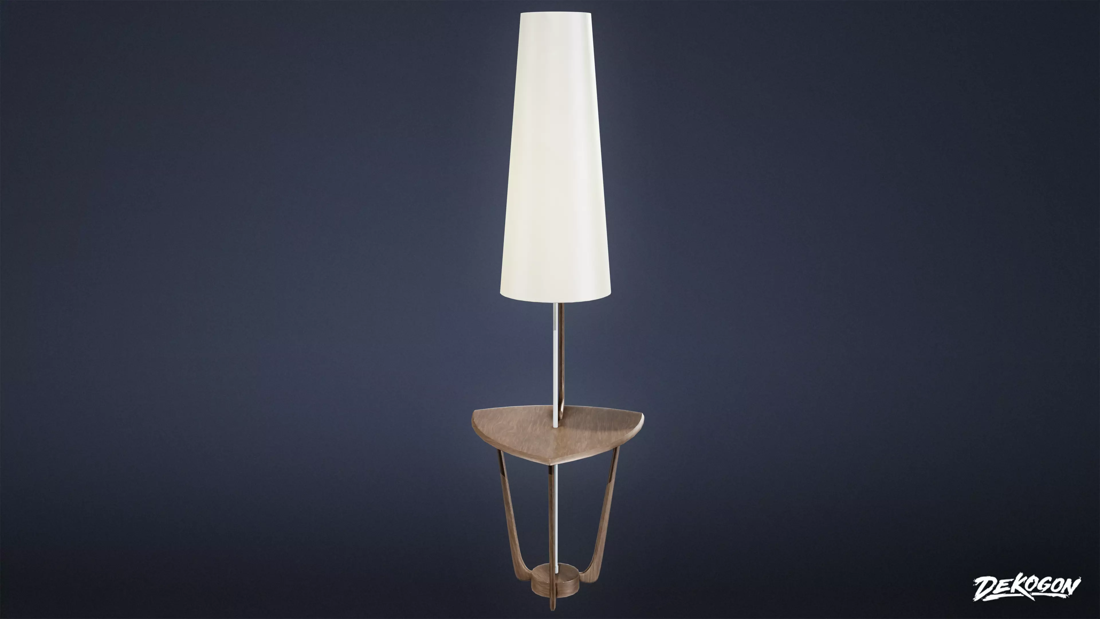 MIDCENTURY - Lamp 02 - LOW POLY Low-poly 3D model_0