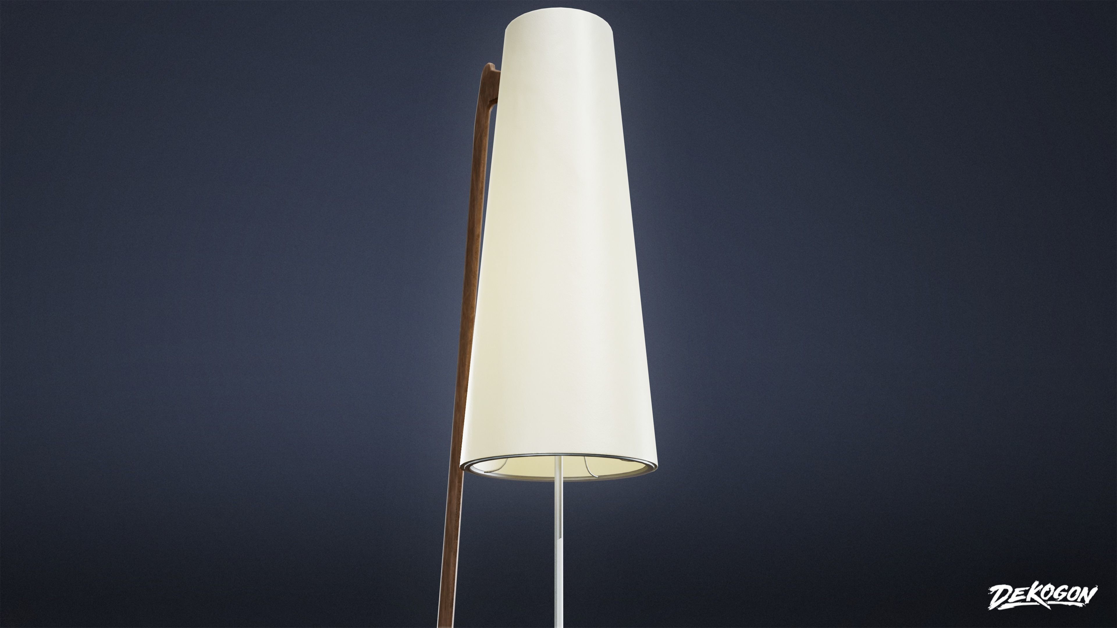 MIDCENTURY - Lamp 02 - LOW POLY Low-poly 3D model_6