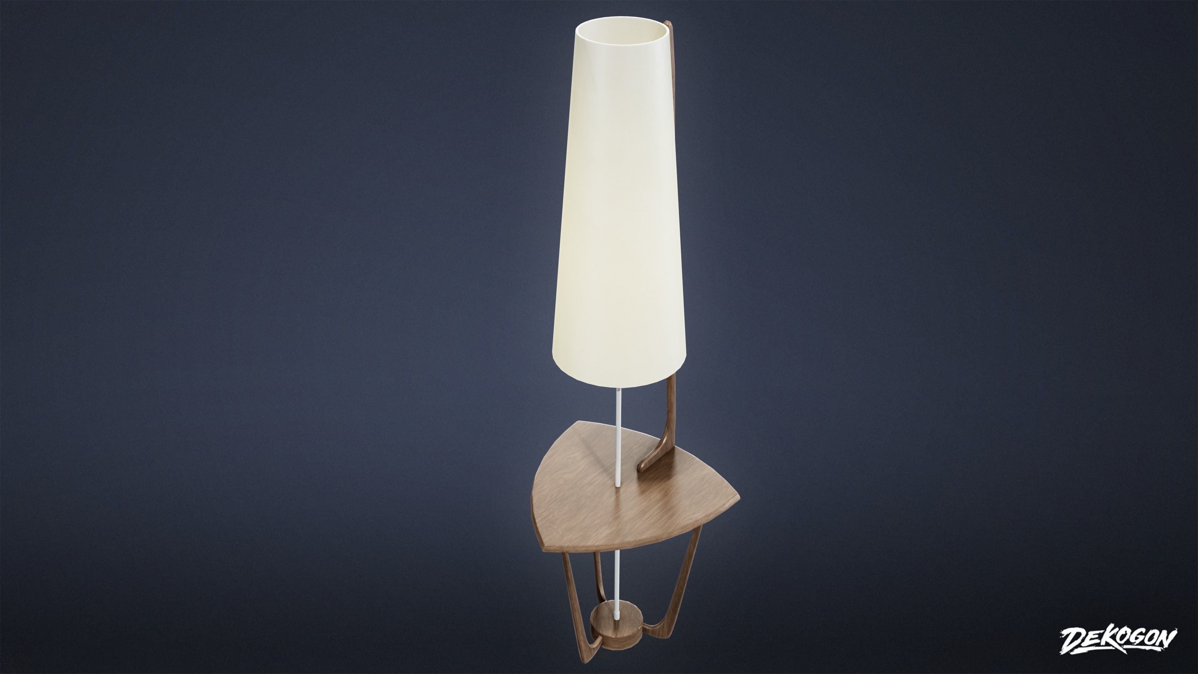 MIDCENTURY - Lamp 02 - LOW POLY Low-poly 3D model_3