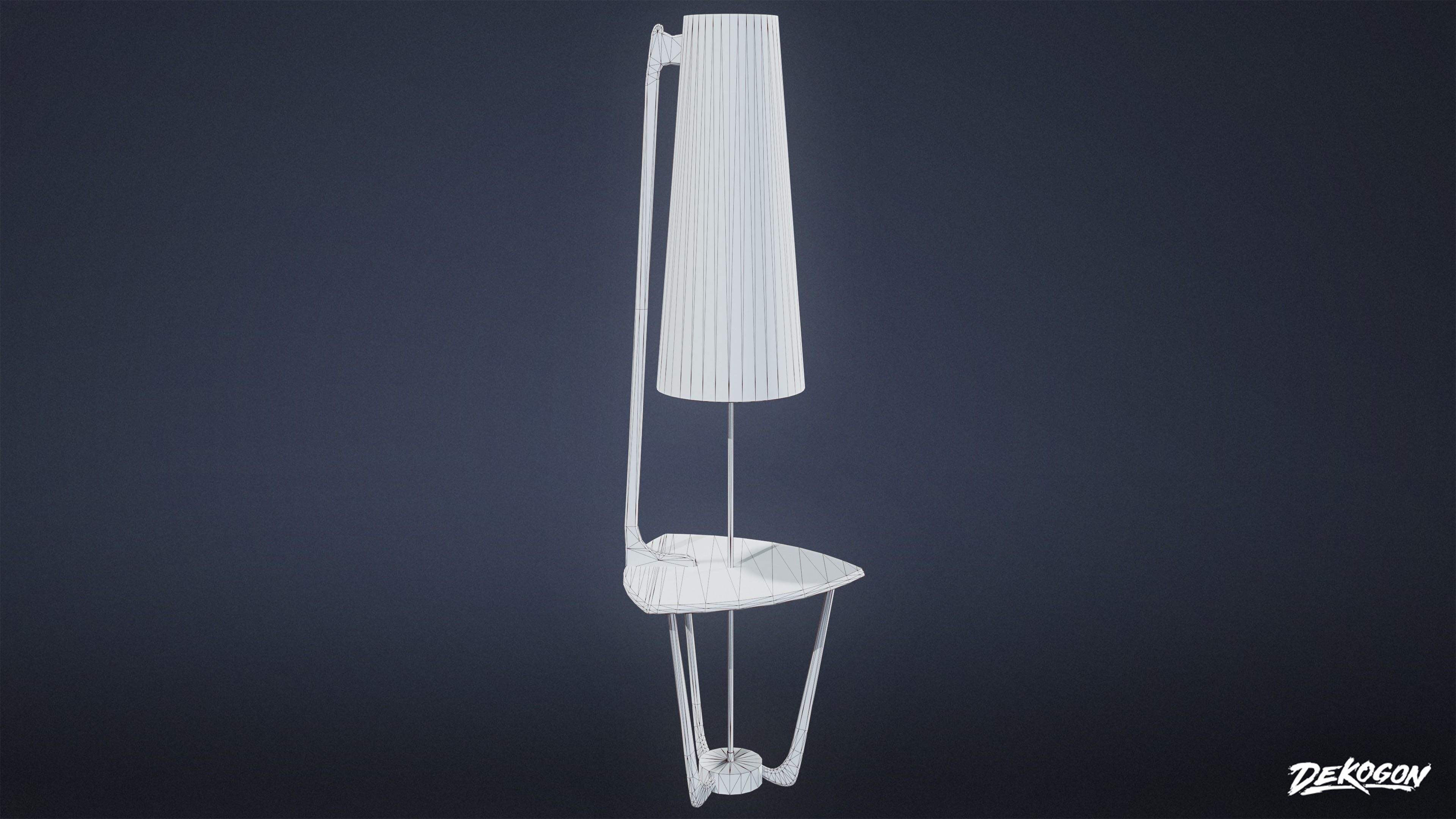 MIDCENTURY - Lamp 02 - LOW POLY Low-poly 3D model_8