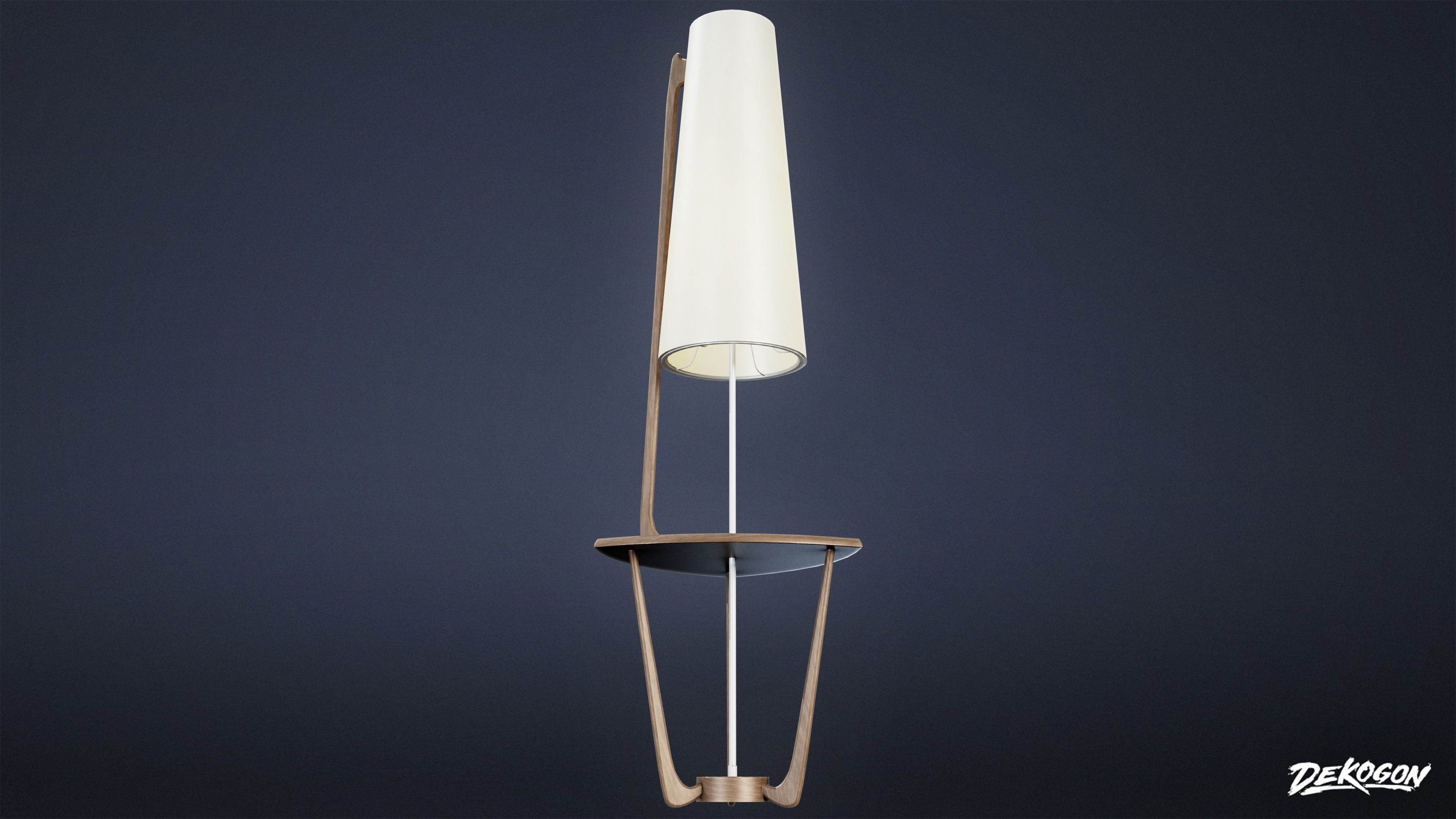 MIDCENTURY - Lamp 02 - LOW POLY Low-poly 3D model_4