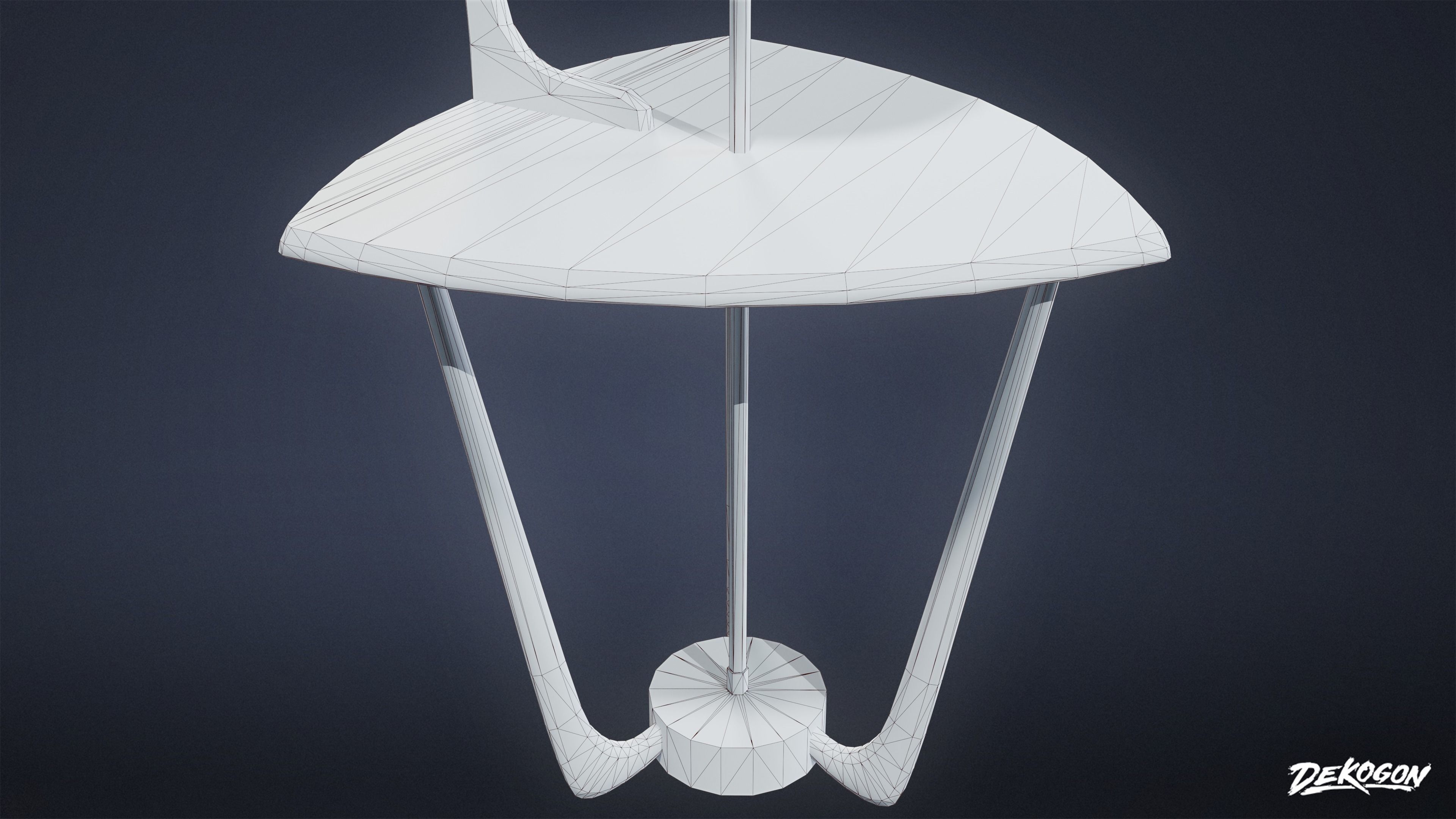 MIDCENTURY - Lamp 02 - LOW POLY Low-poly 3D model_9