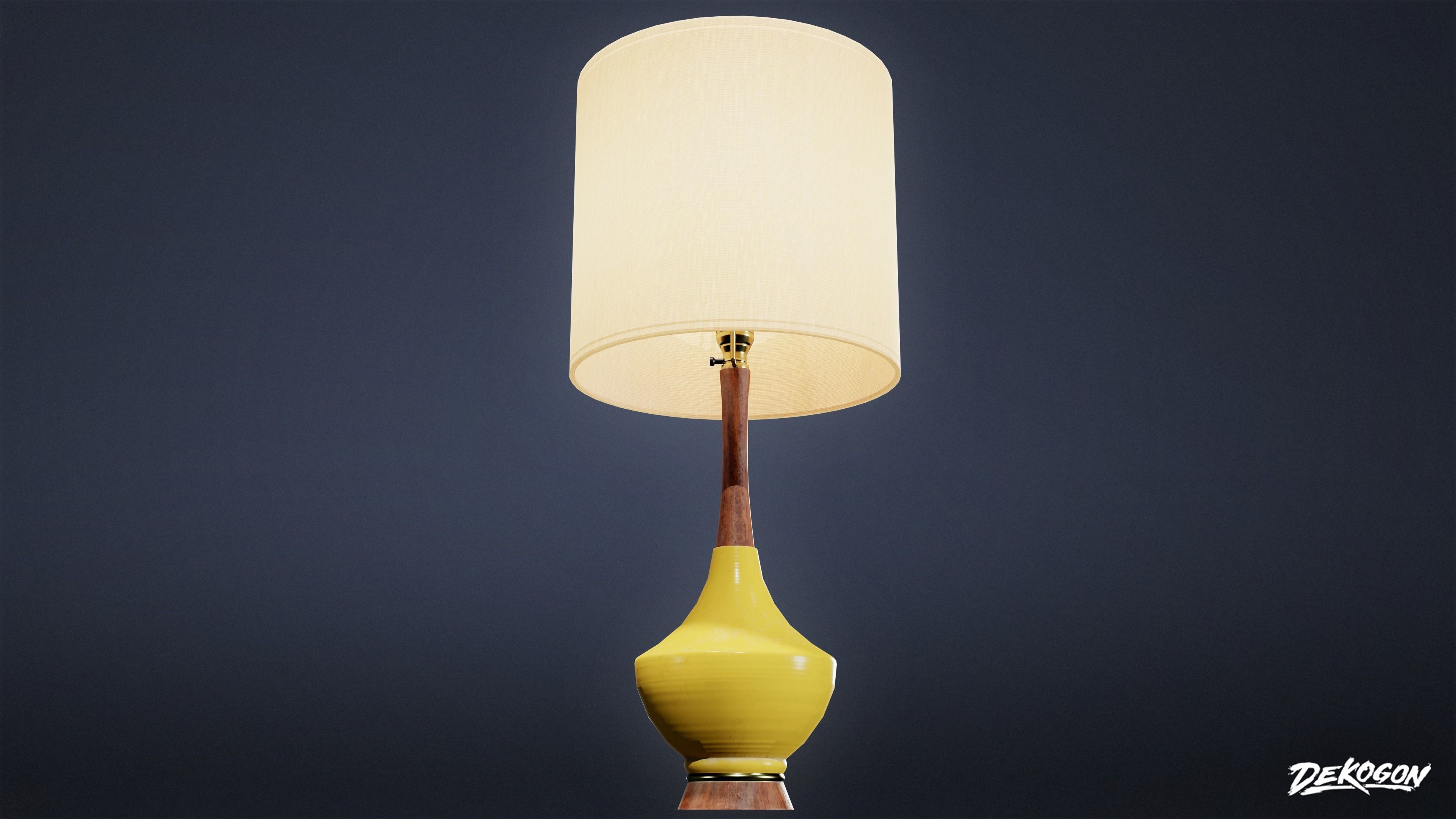 MIDCENTURY - Lamp 05 - LOW POLY Low-poly 3D model_4