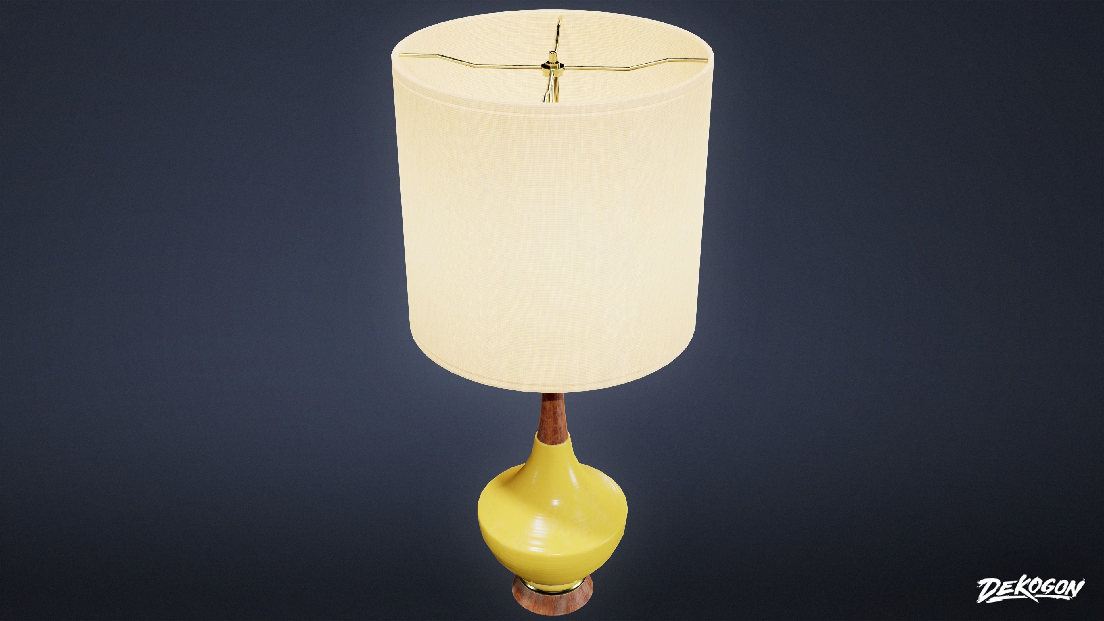 MIDCENTURY - Lamp 05 - LOW POLY Low-poly 3D model_5