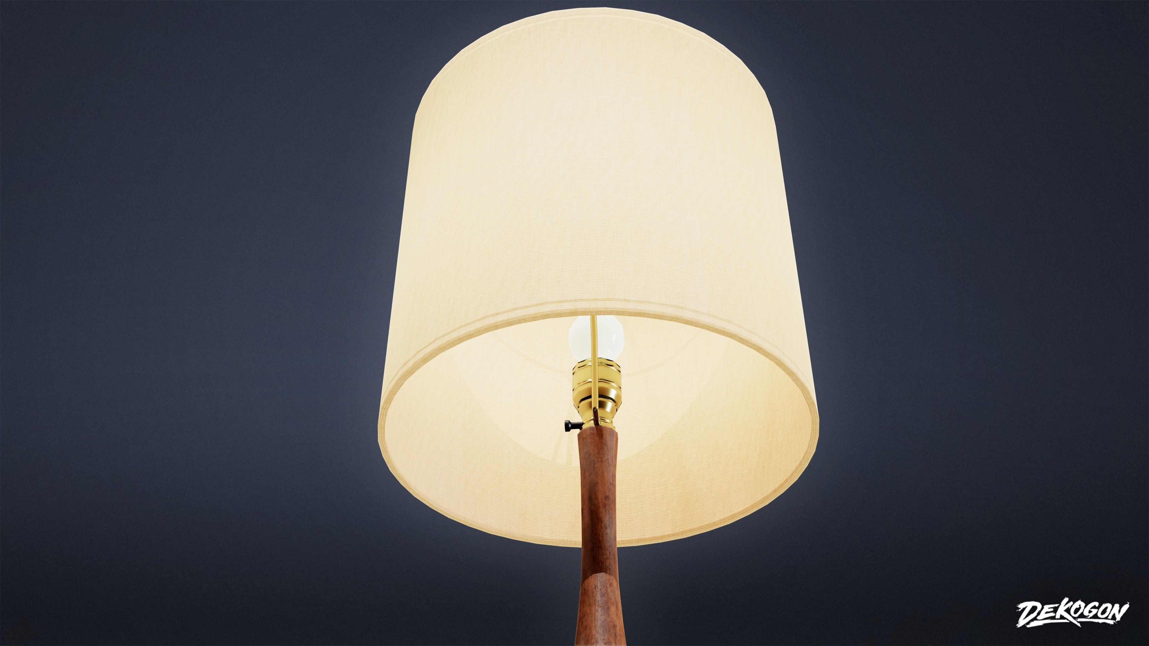 MIDCENTURY - Lamp 05 - LOW POLY Low-poly 3D model_6