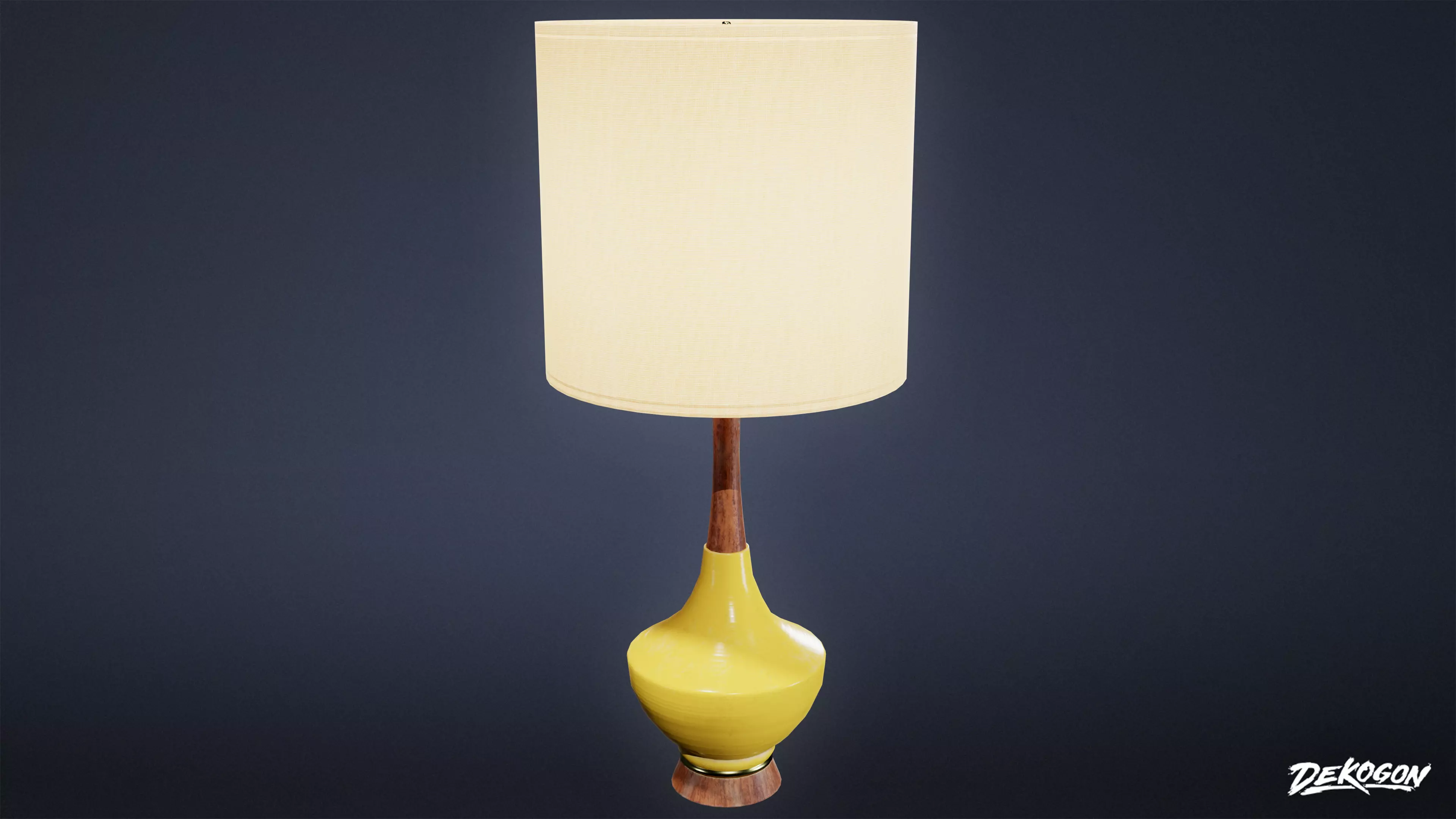 MIDCENTURY - Lamp 05 - LOW POLY Low-poly 3D model_0
