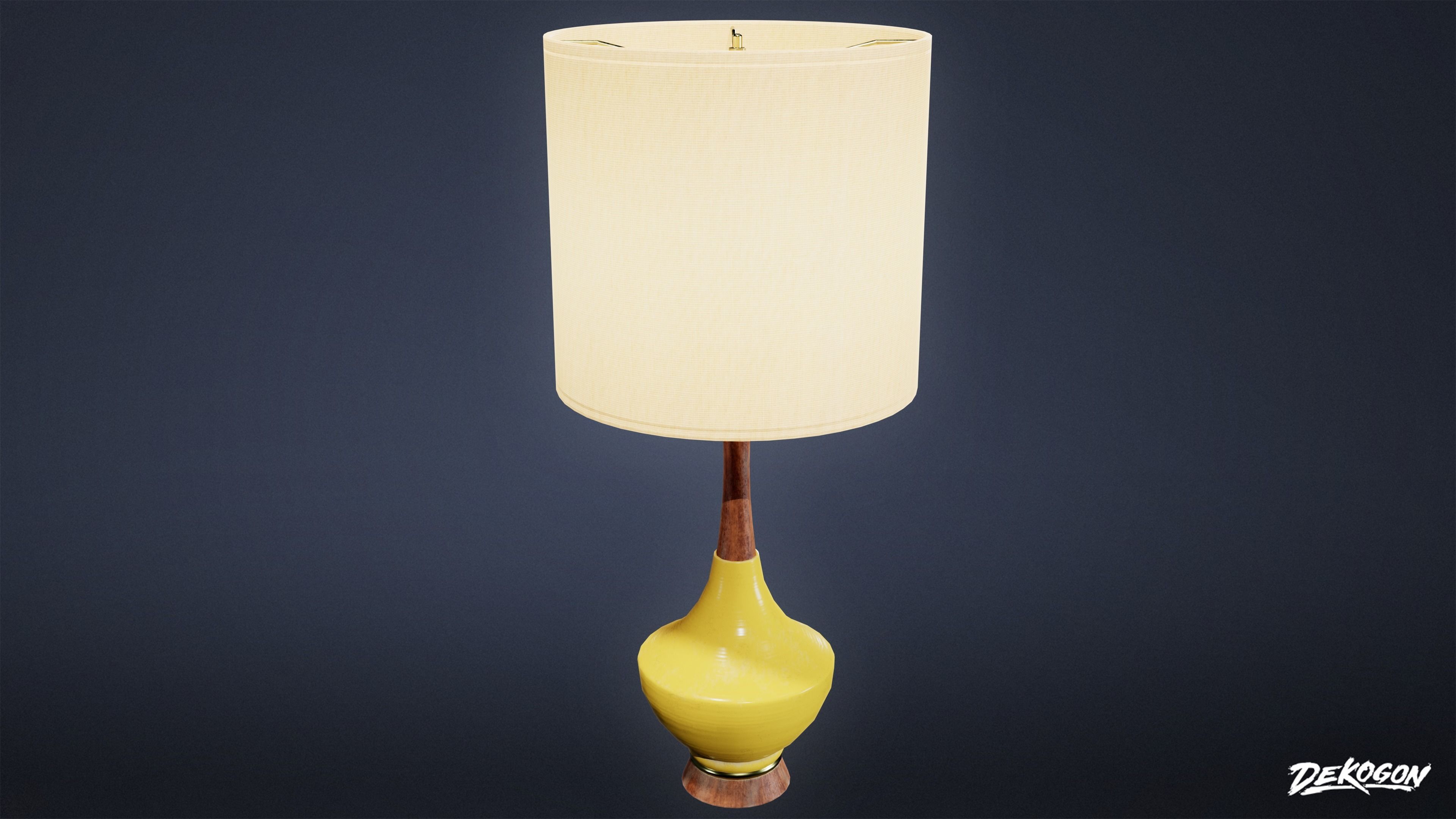 MIDCENTURY - Lamp 05 - LOW POLY Low-poly 3D model_3