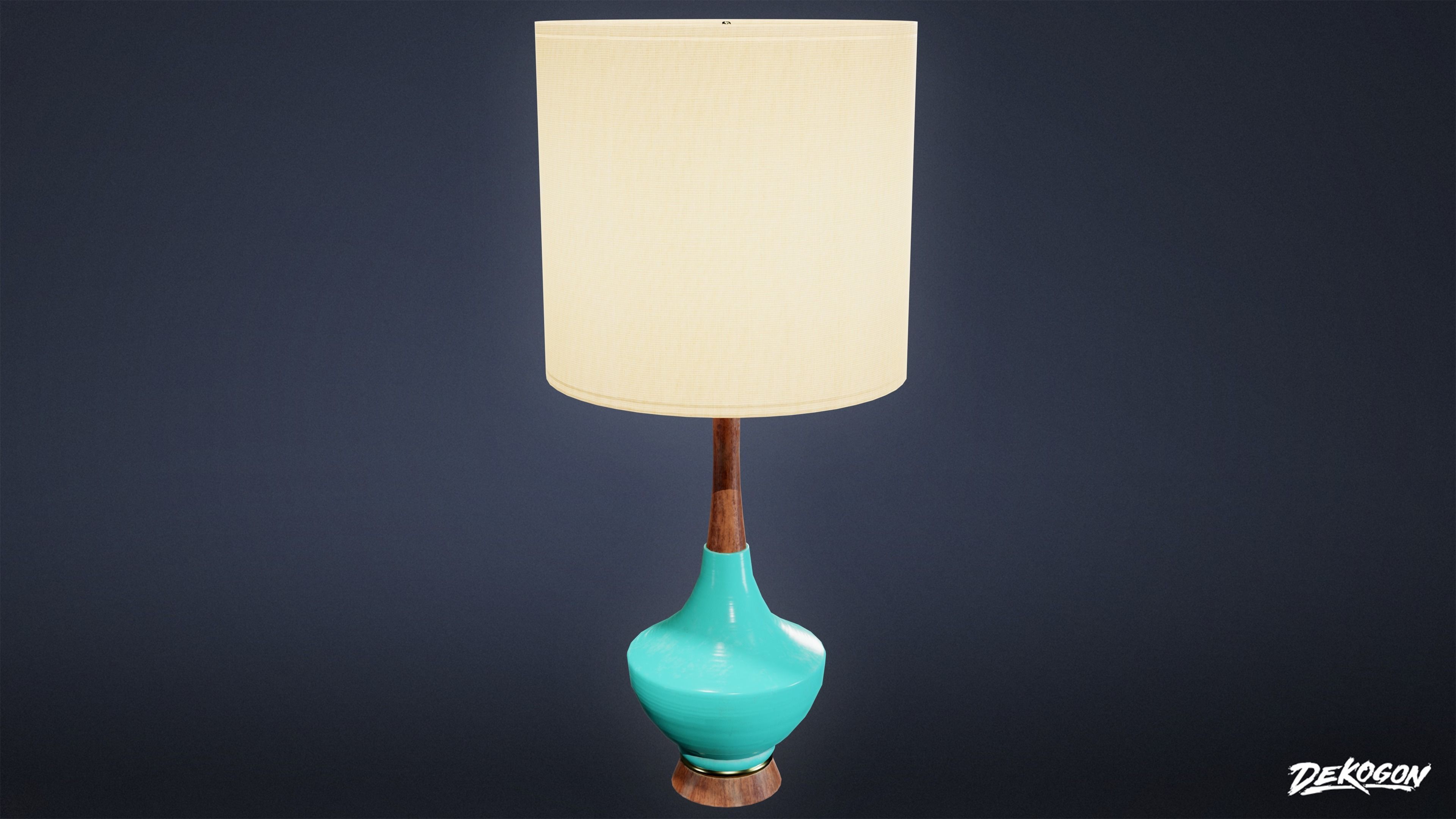 MIDCENTURY - Lamp 05 - LOW POLY Low-poly 3D model_1