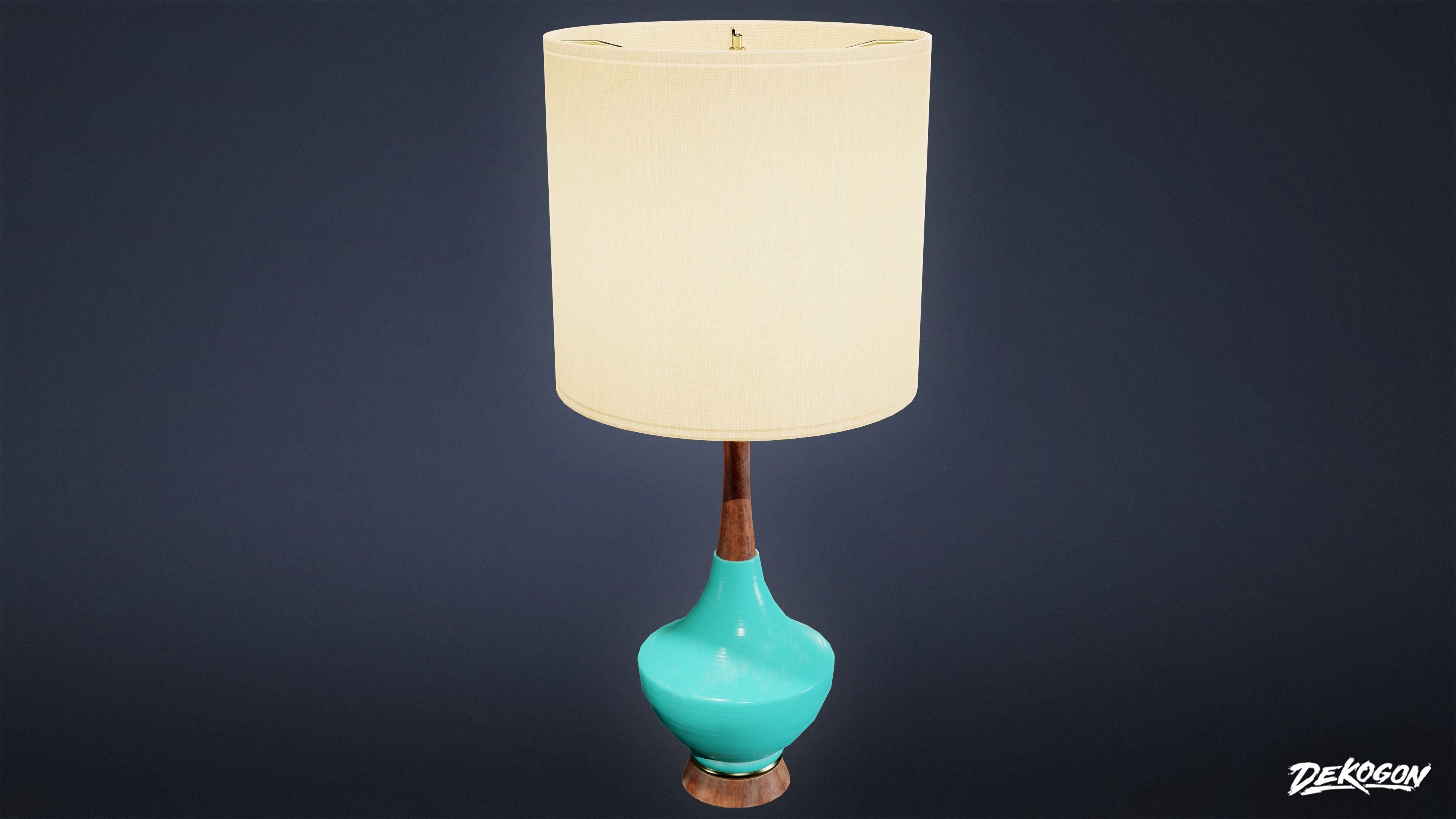 MIDCENTURY - Lamp 05 - LOW POLY Low-poly 3D model_2