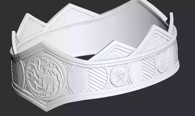 Corona de Rhaenyra Targaryen y Viserys 3D print model