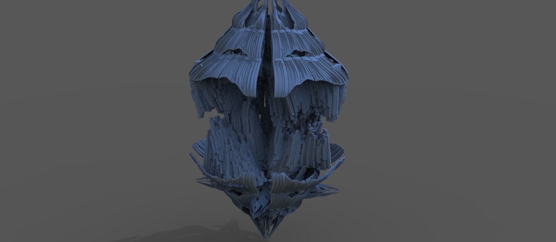 Sci fi Shroomcliff 1 3D model_1