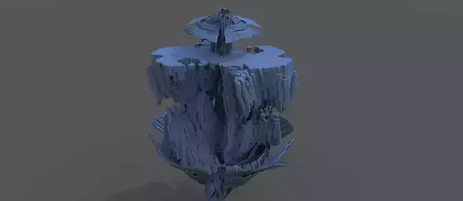 Sci fi Shroom cliff 2