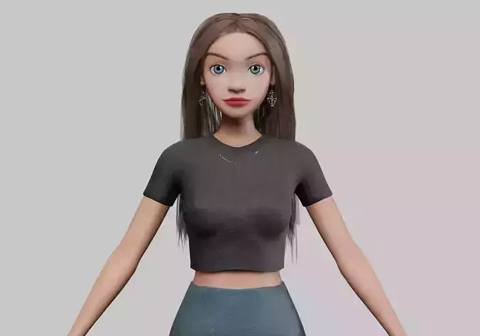 stylized pretty girl V34060 