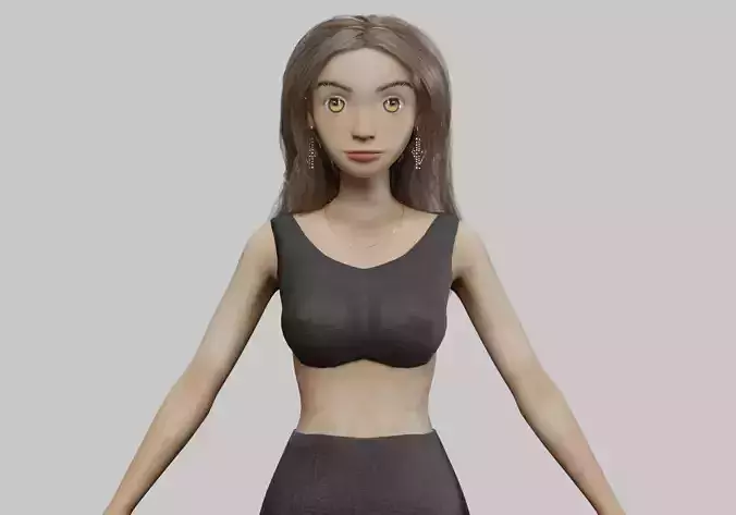 cartoon classic girl V32978 