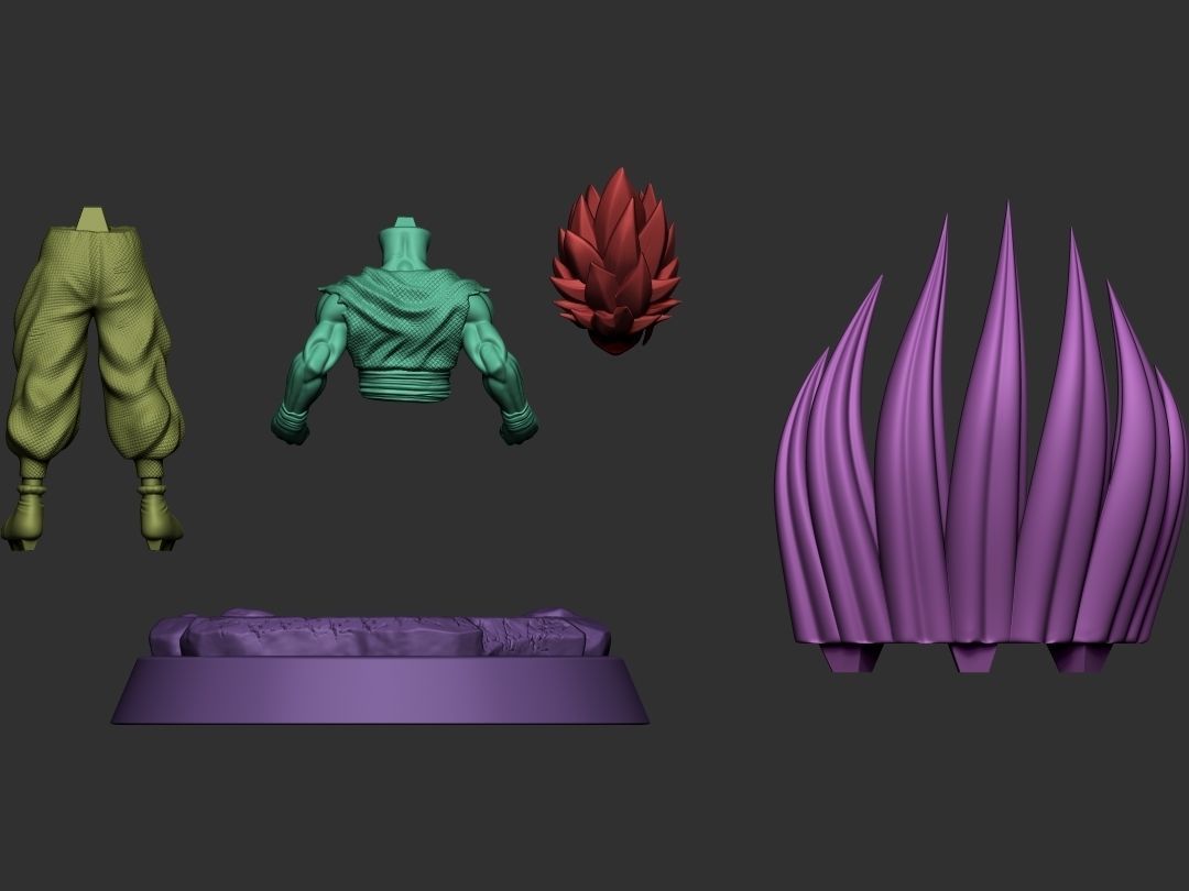 Gohan SSJ2 3D print model_7
