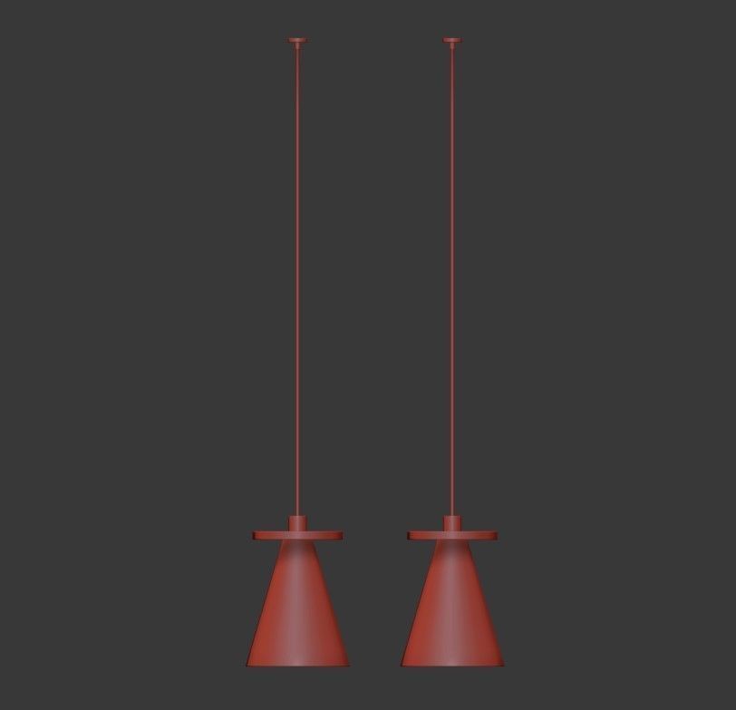 PIET CONE WOOD 3D model_7