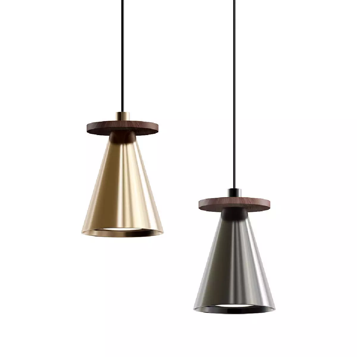 PIET CONE WOOD 3D model_0