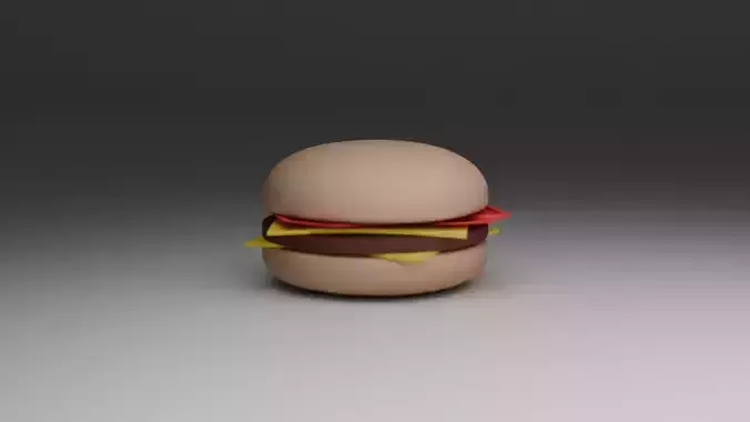 Simple 3D Burger Model
