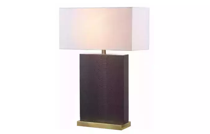 Leather Table Lamp 3D model