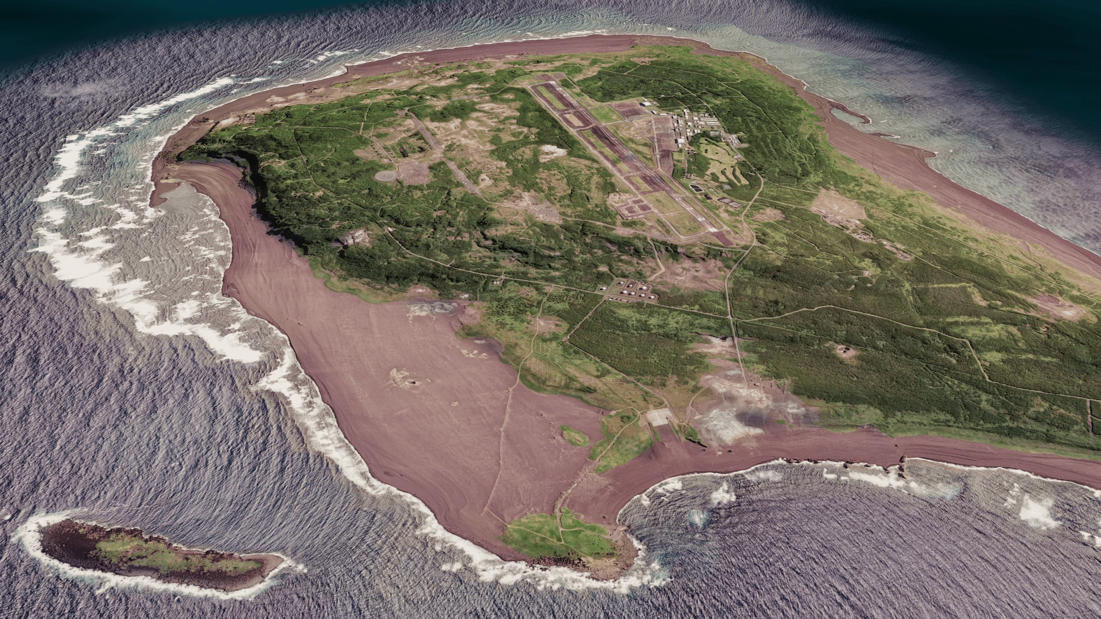 Iwo jima island 3d model terrain Low-poly 3D model_10