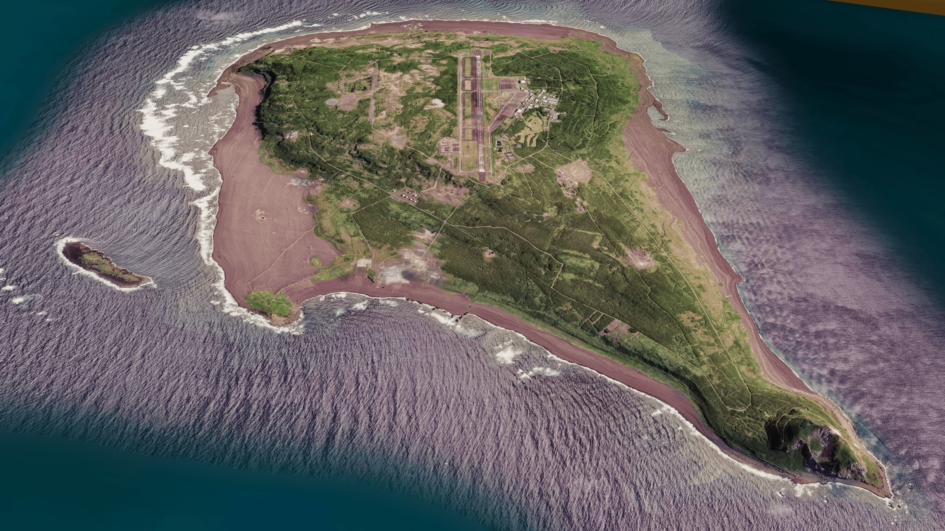 Iwo jima island 3d model terrain Low-poly 3D model_5