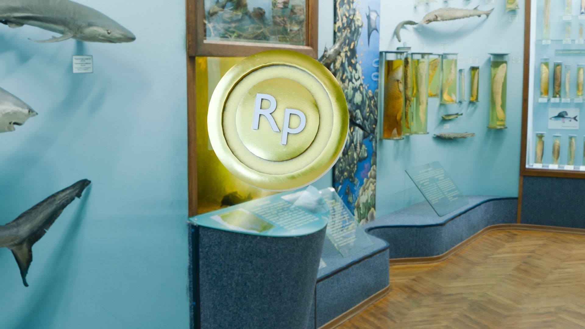 Marketing Icons - Rupiah Coin Low-poly 3D model_10