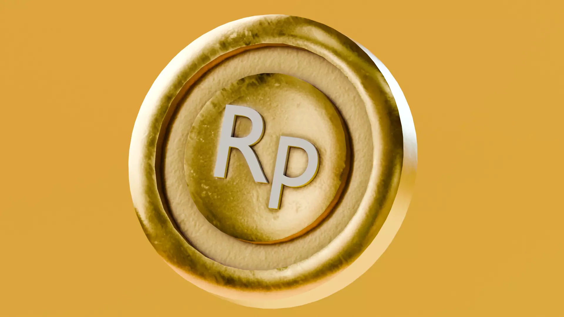 Marketing Icons - Rupiah Coin Low-poly 3D model_0