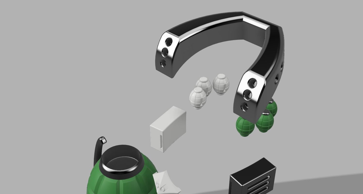 Bakugou Katsuki cosplay FULL PACK - Boku no hero academia 3D print model_1