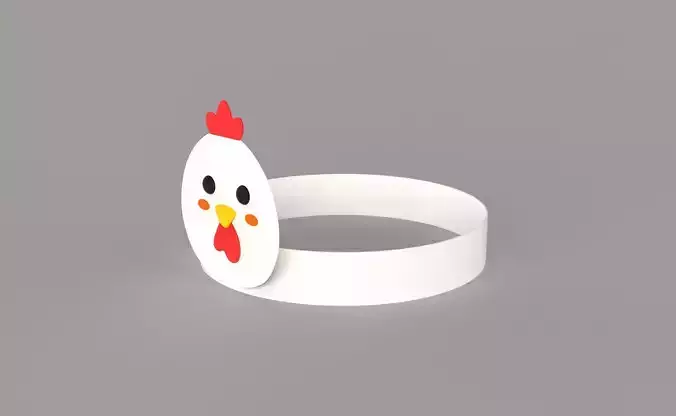 Paper Chicken Headband