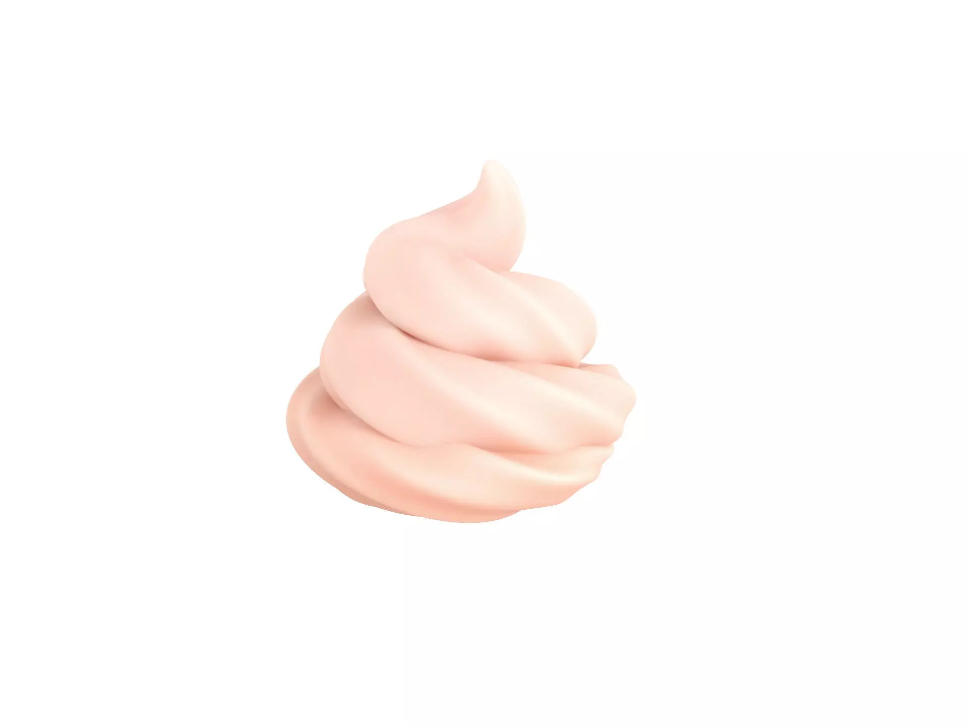 Whipped Cream 3D model_0