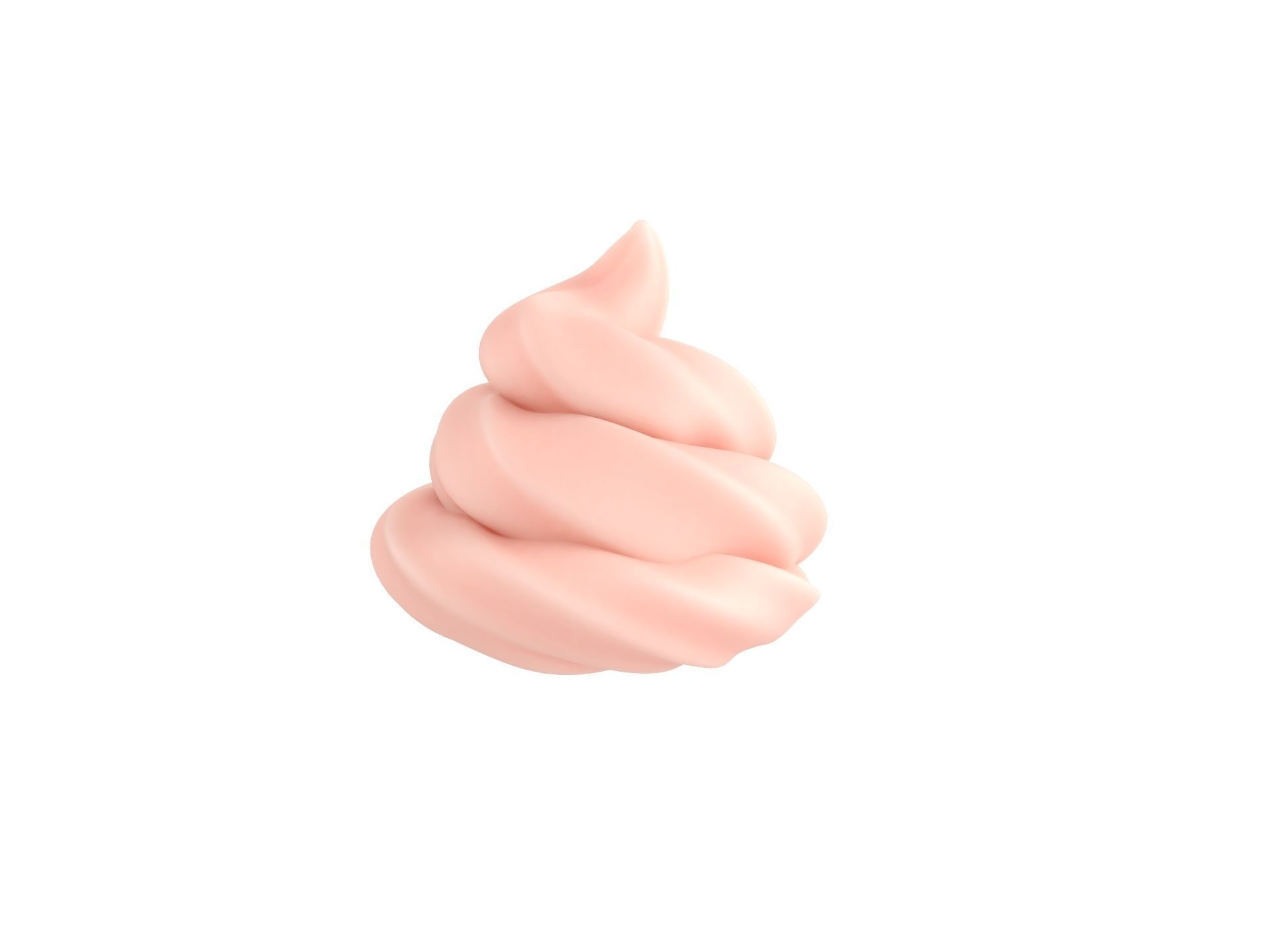 Whipped Cream 3D model_1
