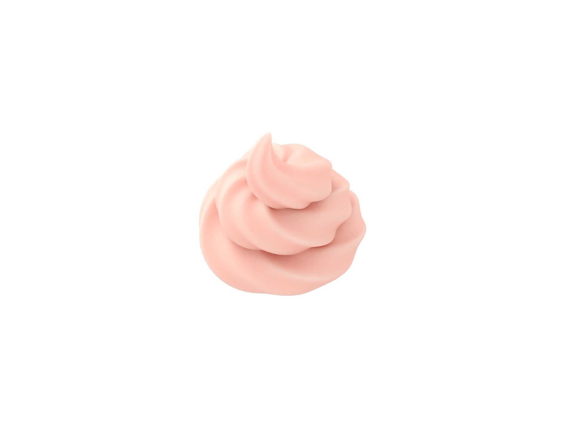 Whipped Cream 3D model_9