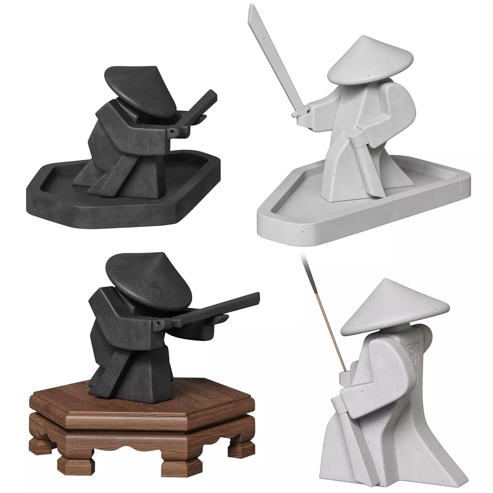Incense stand Samurai 3D model