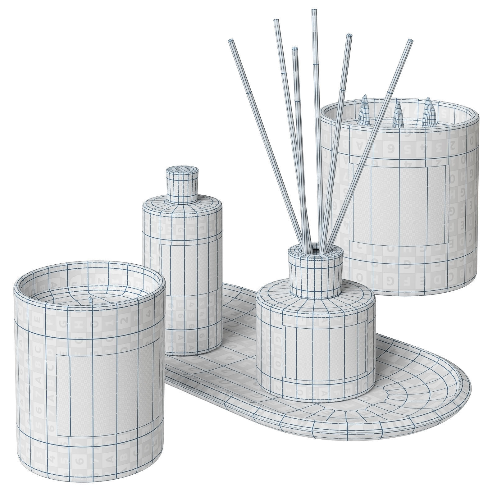 Soho Home aroma set 3D model_7
