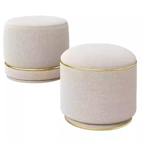 Amer and Draper ottomans by Ana Roque