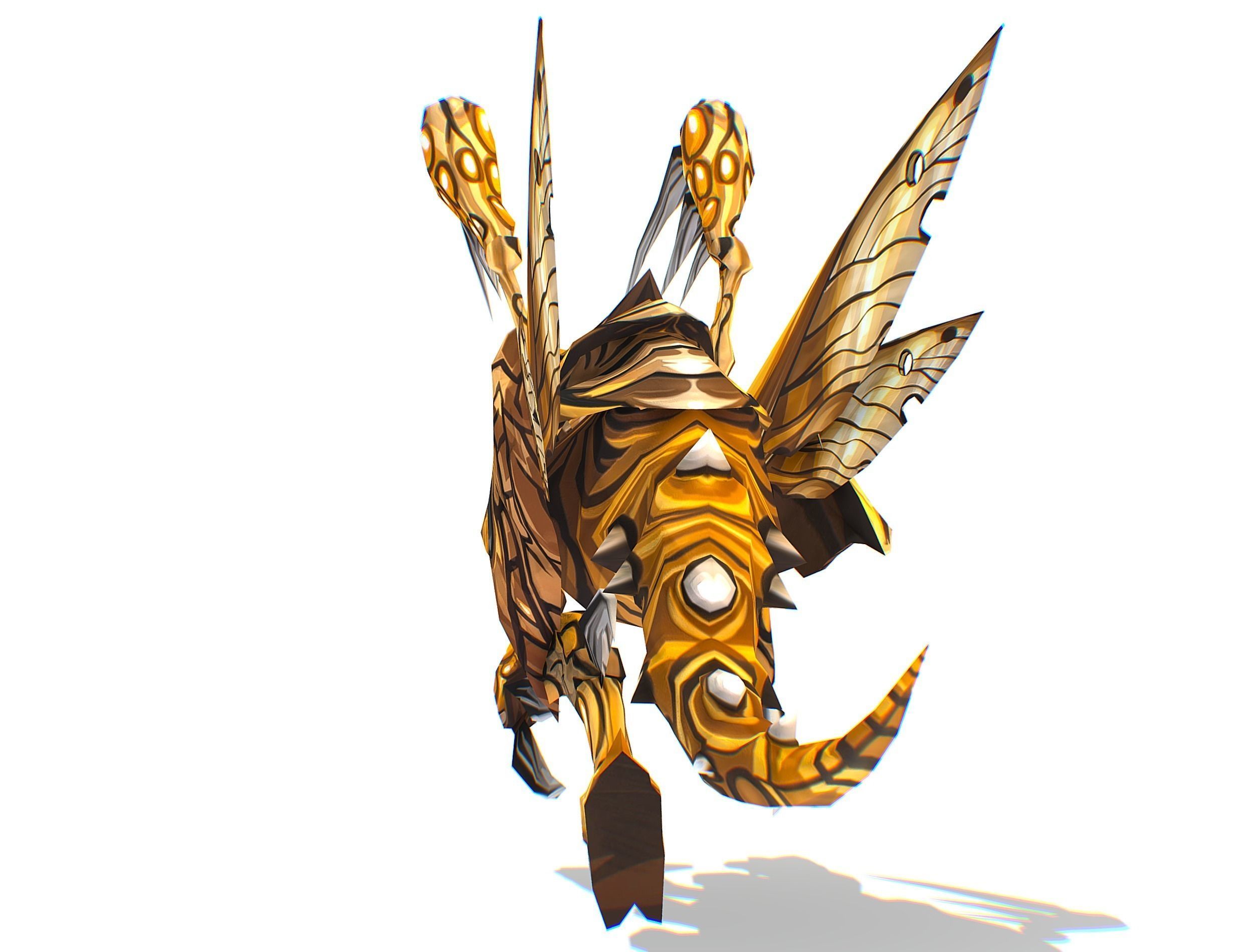 Animated Monster Insect Creature Bug Low-poly 3D model_24