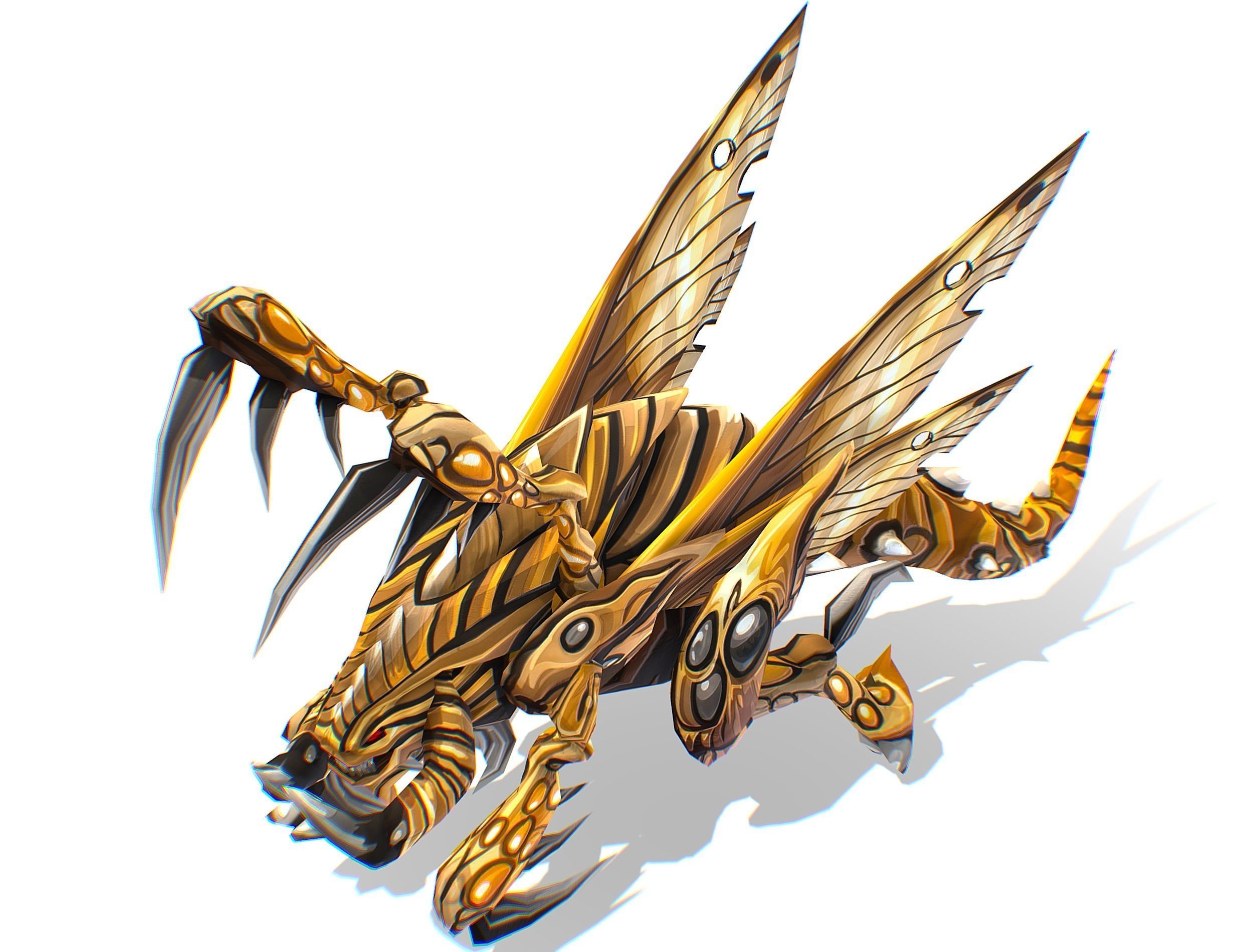 Animated Monster Insect Creature Bug Low-poly 3D model_34