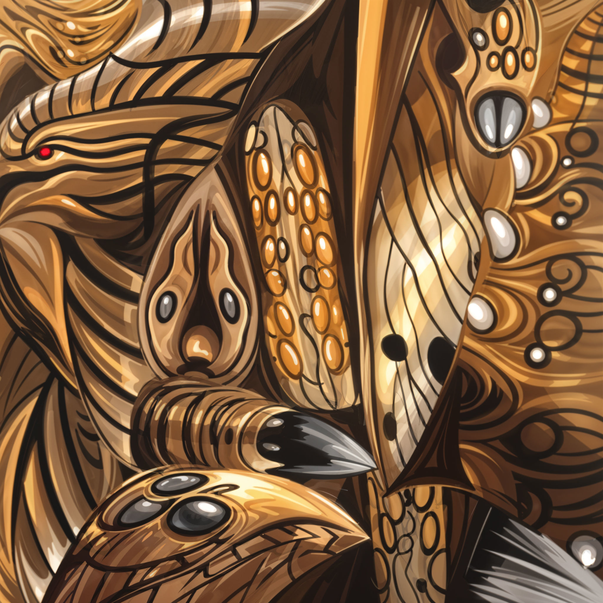 Animated Monster Insect Creature Bug Low-poly 3D model_43