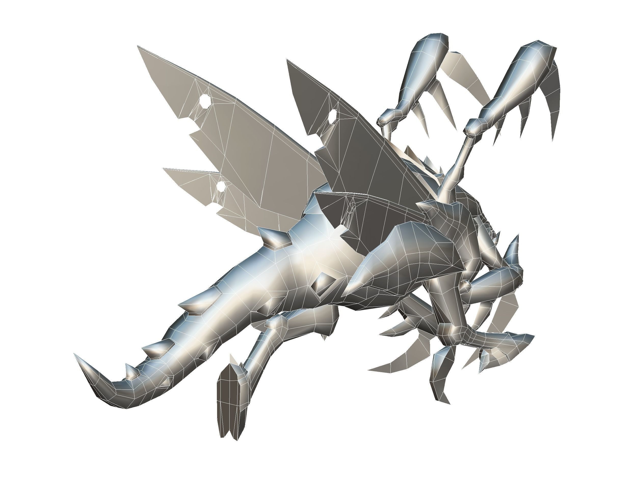 Animated Monster Insect Creature Bug Low-poly 3D model_41