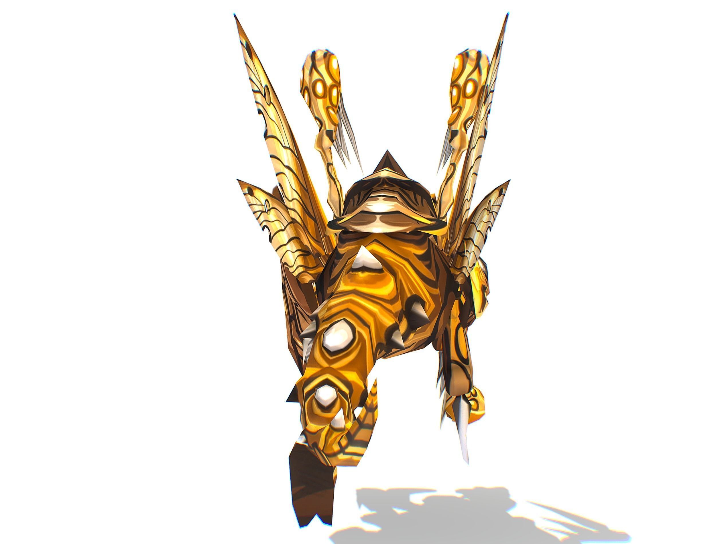 Animated Monster Insect Creature Bug Low-poly 3D model_23