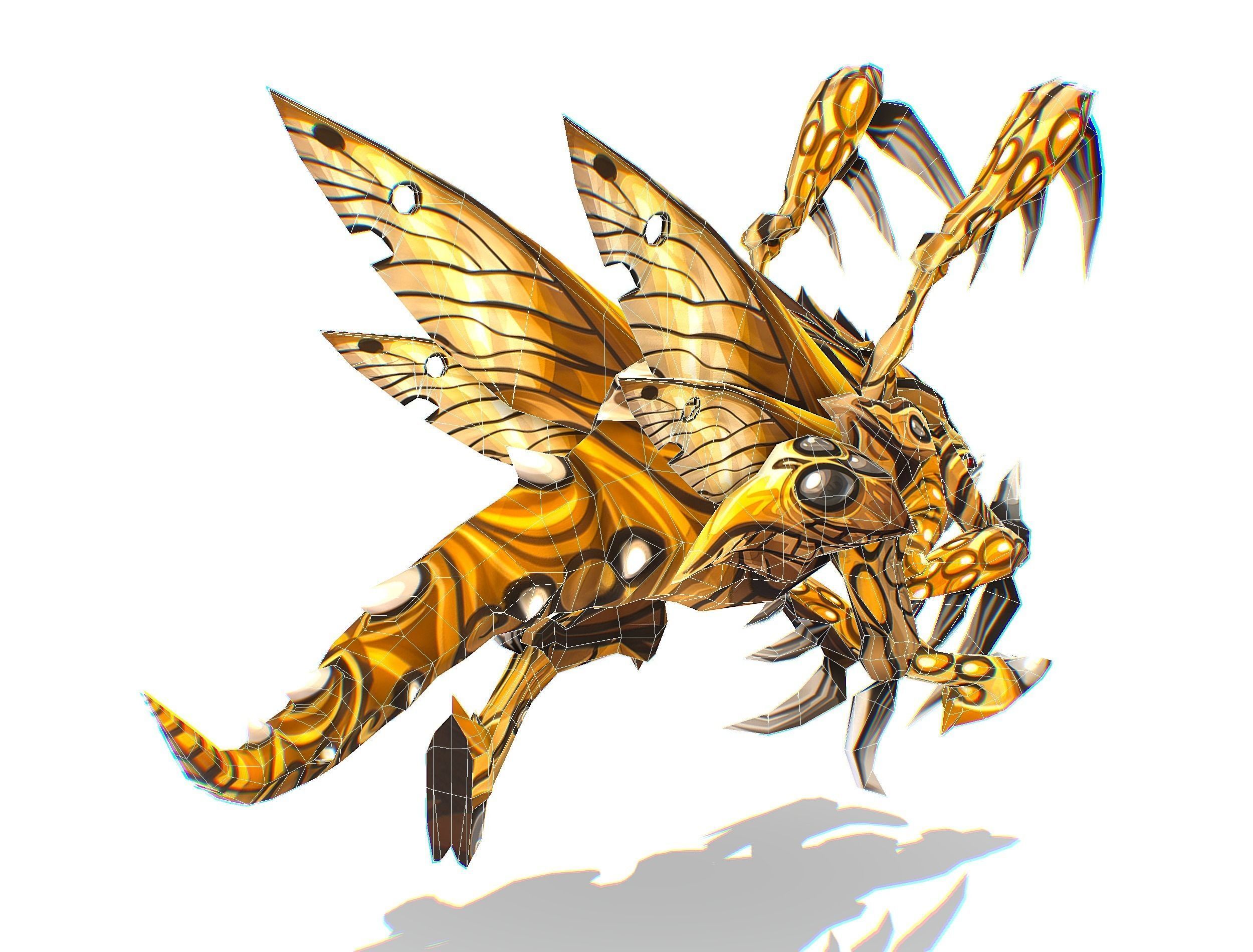 Animated Monster Insect Creature Bug Low-poly 3D model_40