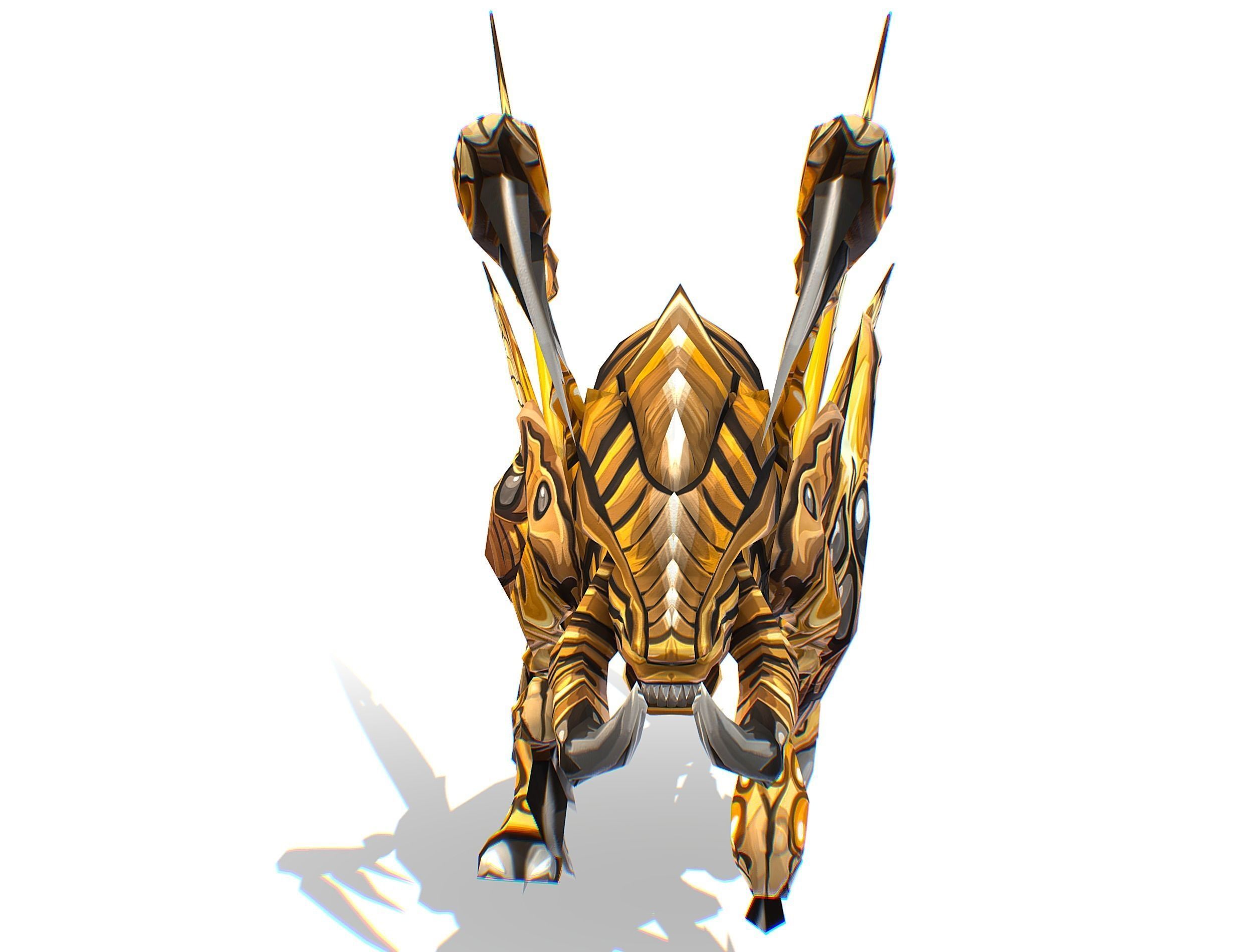 Animated Monster Insect Creature Bug Low-poly 3D model_12