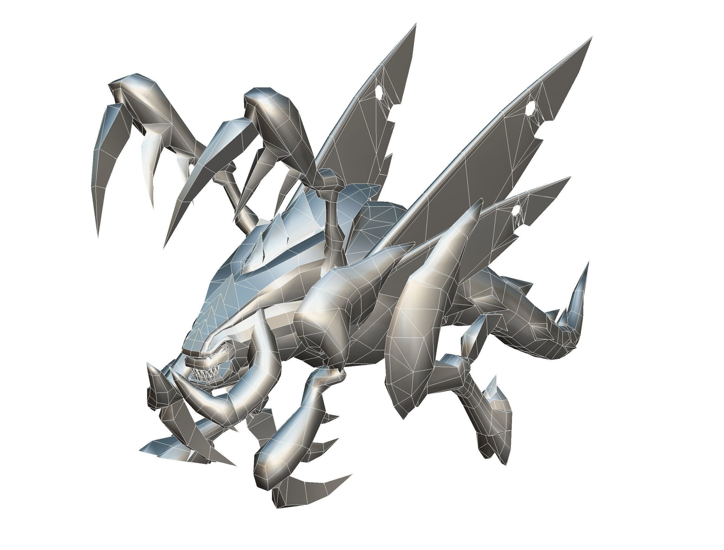 Animated Monster Insect Creature Bug Low-poly 3D model_39