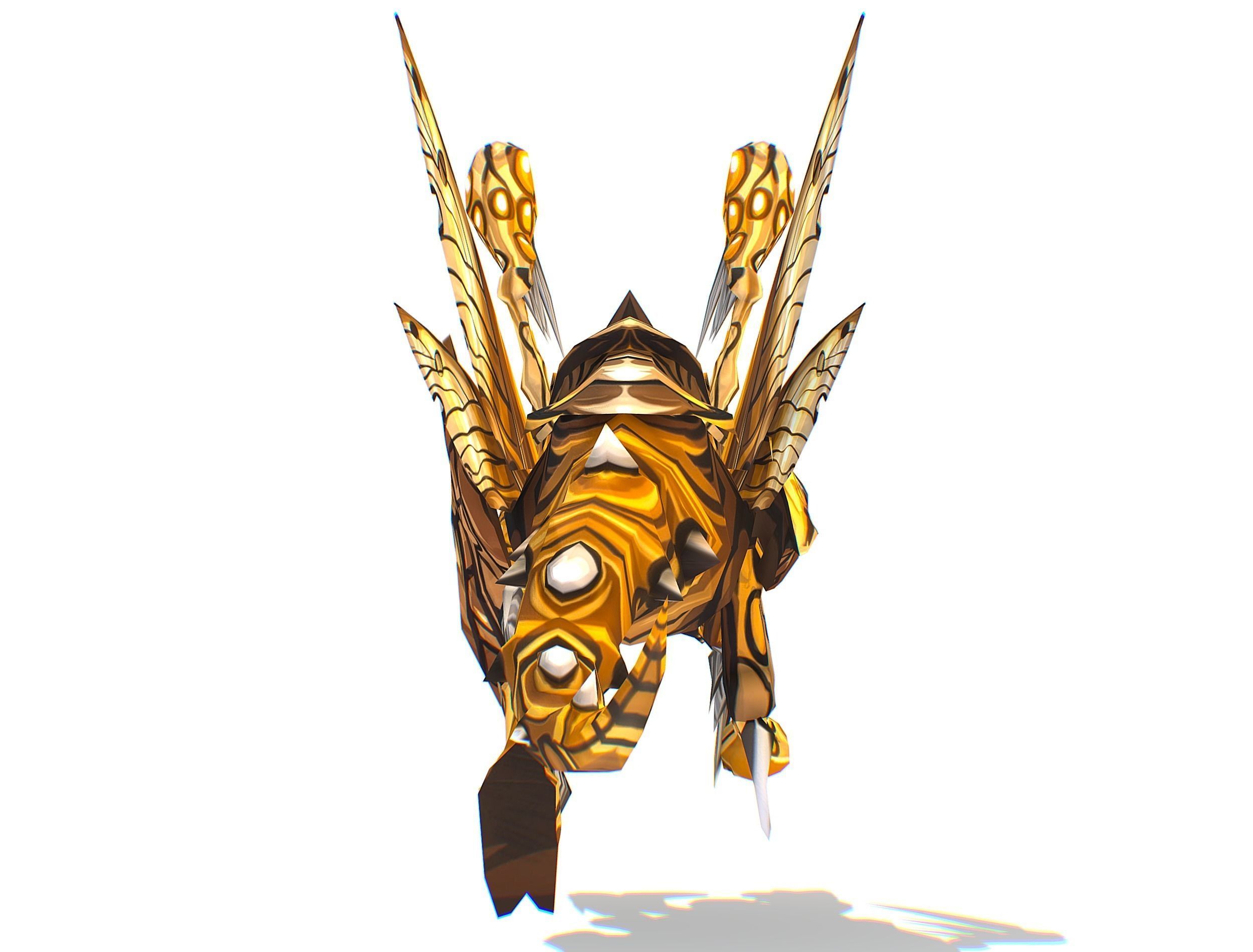 Animated Monster Insect Creature Bug Low-poly 3D model_33